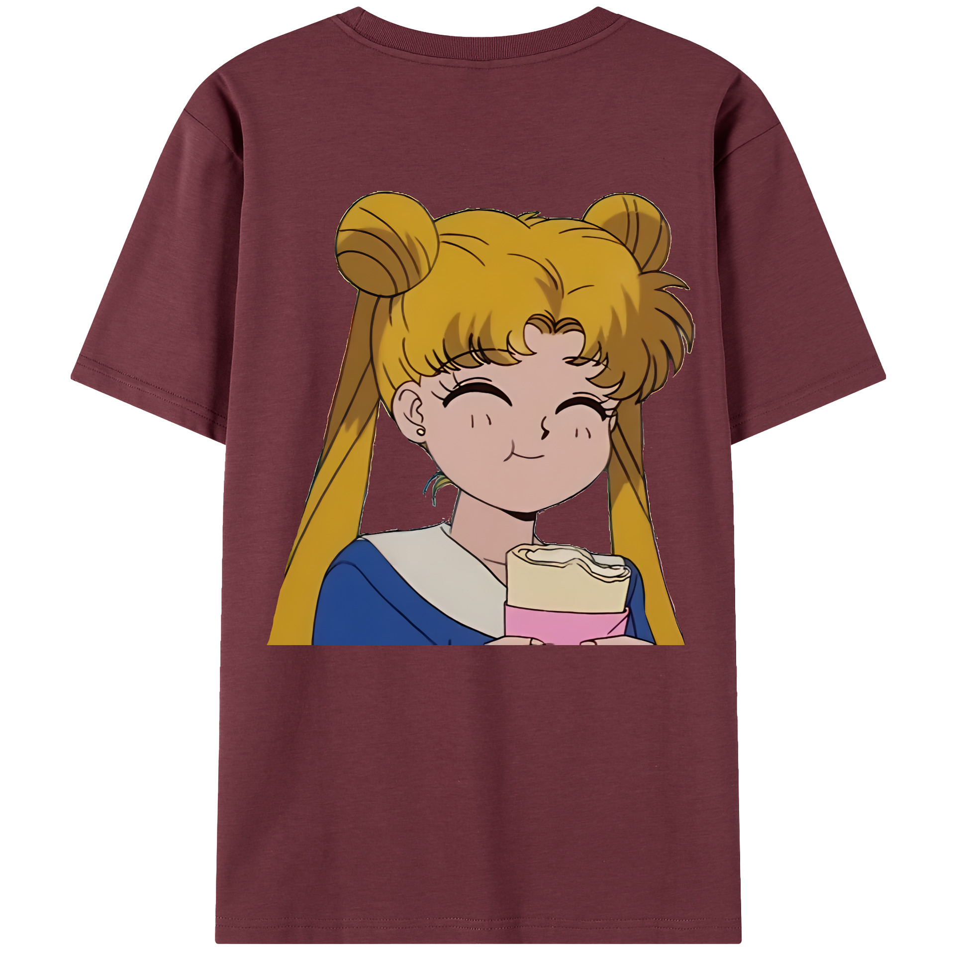 （画像用） 美少女戦士セーラームーン 愛野 美奈子 あいの みなこ Sailor Moon Aino Minako 綿100％半袖Tシャツ（背面プリント）
